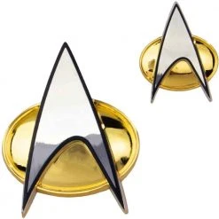 Ikon Collectables Star Trek TNG Badge And Lapel Pin Set Gifts For BFFs