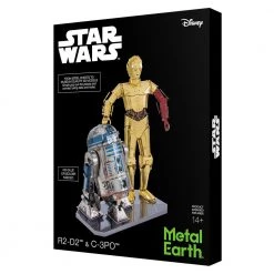 Divisible By Zero Star Wars R2-D2 & C-3PO Metal Model Kit | Metal Earth