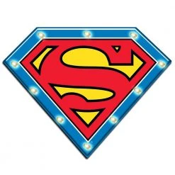 Licensing Essentials Man Cave Gifts Superman Light Up Tin Sign