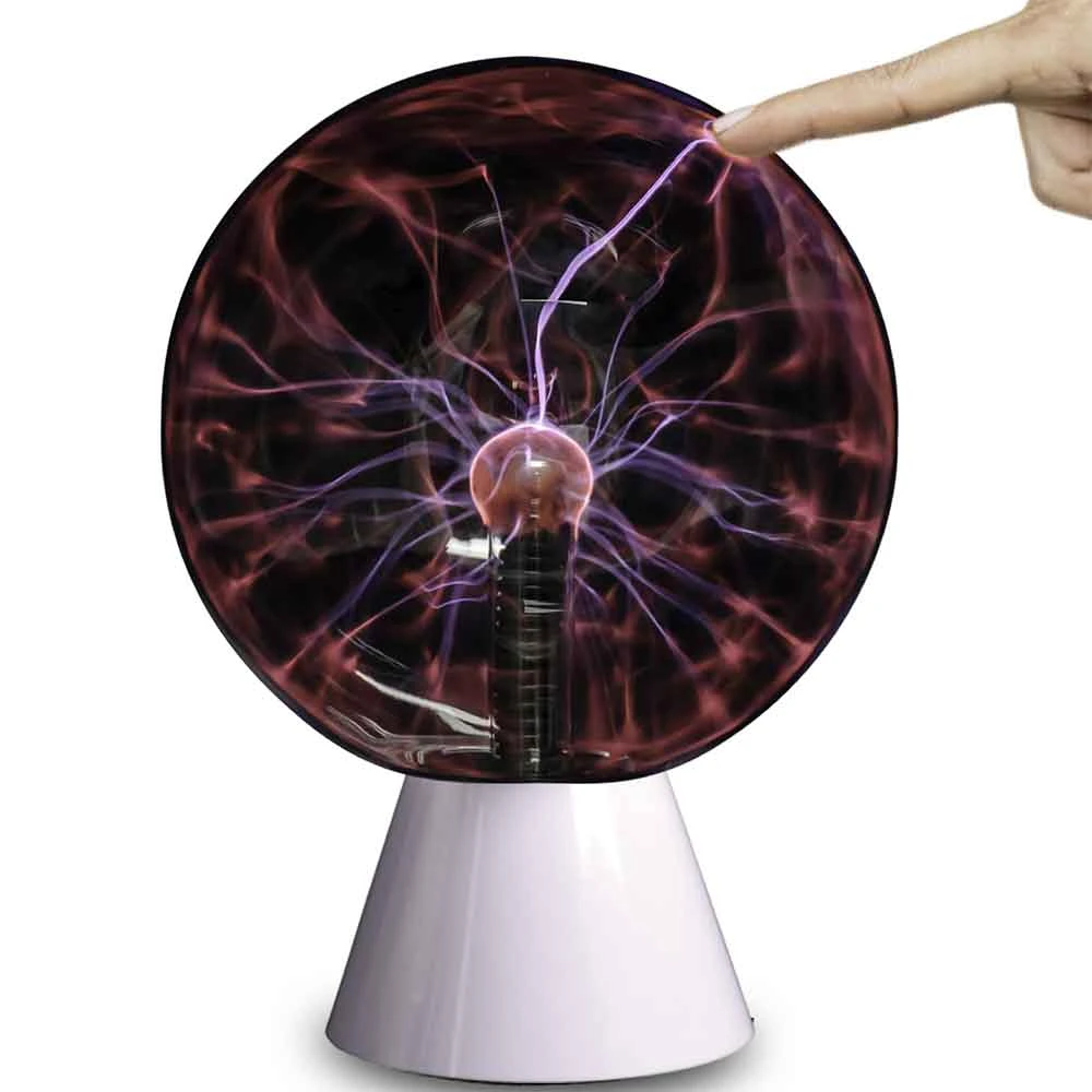 Heebiejeebies Tesla's Lamp Plasma Ball 8" Large Science STEM Toys 4 Heebiejeebies Tesla's Lamp Plasma Ball 8" Large Science STEM Toys