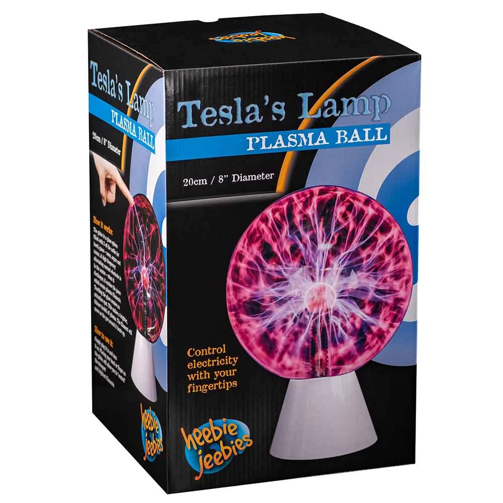 Heebiejeebies Tesla's Lamp Plasma Ball 8" Large Science STEM Toys 8 Heebiejeebies Tesla's Lamp Plasma Ball 8" Large Science STEM Toys