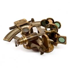 Vintage Nautical Man Cave Gifts Nautical Vintage Style Sextant With Wooden Case