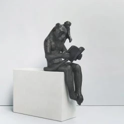 Shelf Monkeys Decor | White Moose For Dad