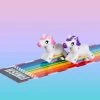 William Valentine Office Gifts Wind-Up Racing Unicorns | Set Of 2