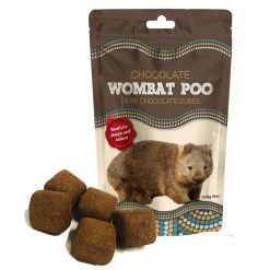 Naked Chocolate Co Mens Novelty Gifts Wombat Poo Chocolate Cubes