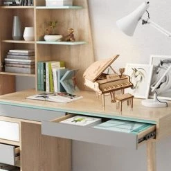 BubblesUp Grand Piano Wooden Model Kit