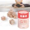 IsAlbi Sports And Outdoors Wooden Yoga Dice Set