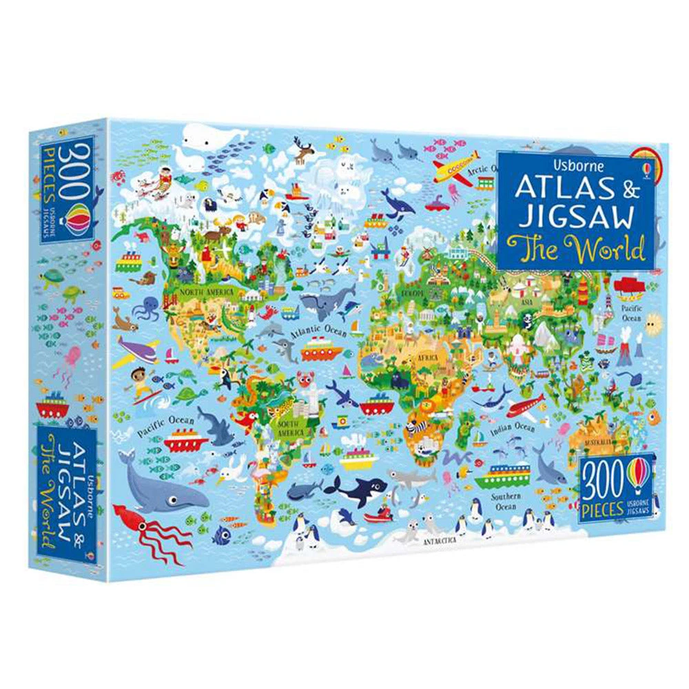 Brumby Sunstate Science STEM Toys The World: Atlas Map & 300pc Jigsaw Puzzle 4 Brumby Sunstate Science STEM Toys The World: Atlas Map & 300pc Jigsaw Puzzle