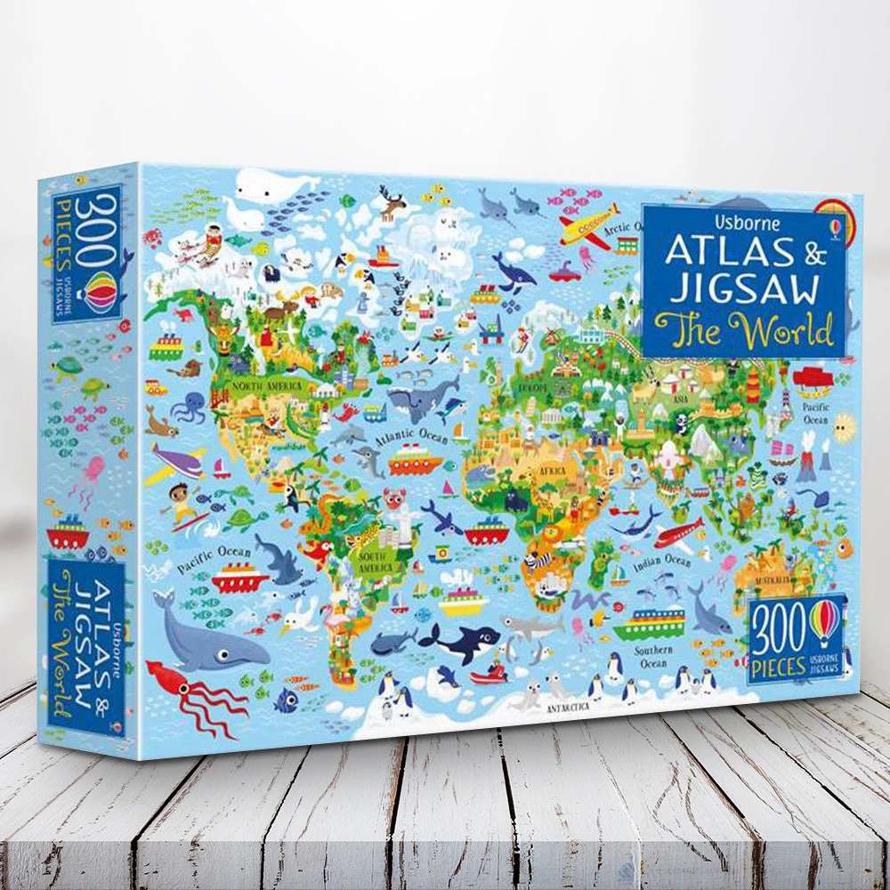 Brumby Sunstate Science STEM Toys The World: Atlas Map & 300pc Jigsaw Puzzle 3 Brumby Sunstate Science STEM Toys The World: Atlas Map & 300pc Jigsaw Puzzle