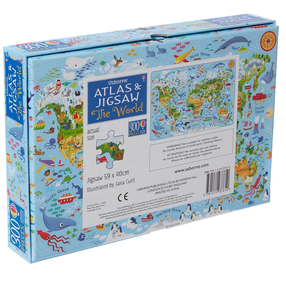 Brumby Sunstate Science STEM Toys The World: Atlas Map & 300pc Jigsaw Puzzle 5 Brumby Sunstate Science STEM Toys The World: Atlas Map & 300pc Jigsaw Puzzle