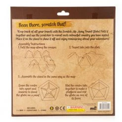 Mdi 3D World Globe Travel Scratch Map