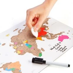 Mdi Magnetic World Travel Scratch Map Travel Gifts
