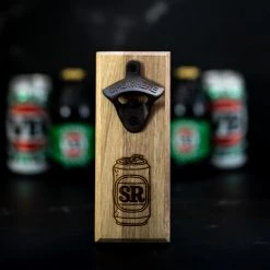 Yellow Octopus Personalised Personalised Birthday Gifts Personalised Wall Mount Bottle Opener - Funny Beer Style