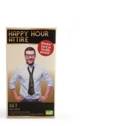 Mdi Man Cave Gifts Happy Hour Attire Novelty Tie & Glasses